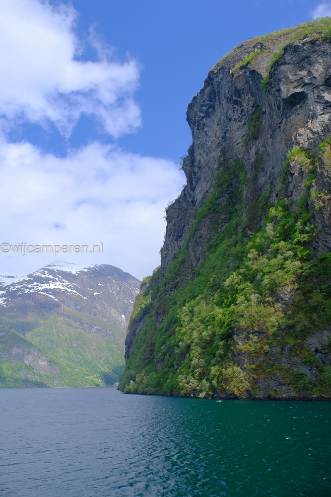 kano in Geiranger fjord
